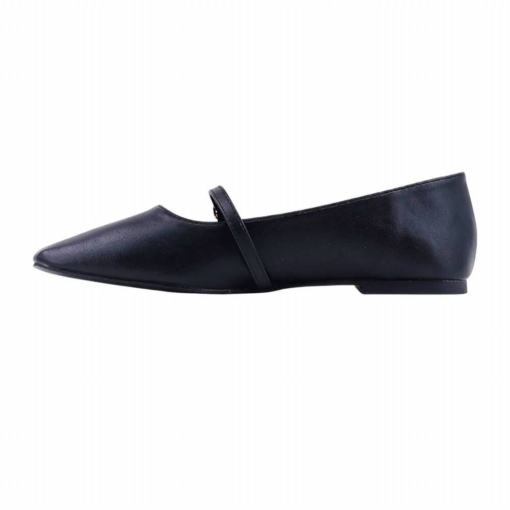 NEW SHU SHOP women's adele mary jane flats in black